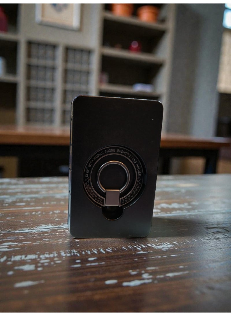 فولار مسكة حلقة مغناطيسية معدنية للجوال – حامل أنيق بزاوية 360° مع تثبيت قوي (Metal Magnetic Ring Holder) - Image 3